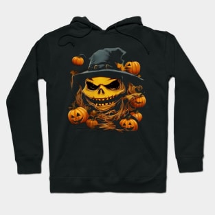 halloween scary evil pumpkin funny pumpkin head Hoodie